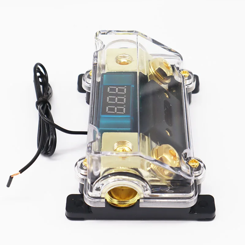 

Car Fork Bolt Audio Transparent Fuse Holder Insurance Inner Container Insurance Box with Digital Display Insurance Either