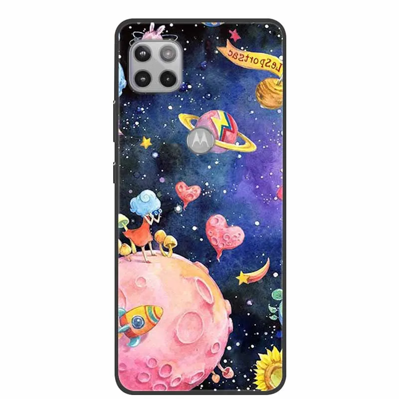 Чехол для Moto One 5G Ace силиконовый роскошный мягкий чехол-бампер с животными из ТПУ