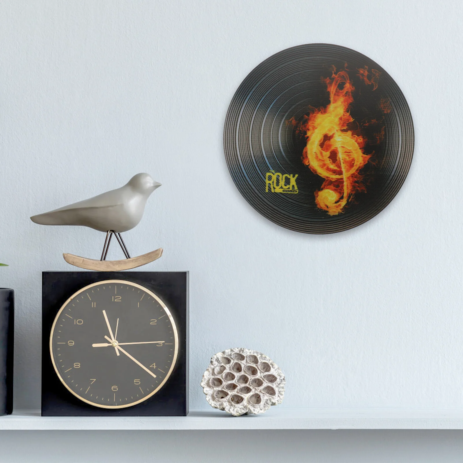 

The Album Records Ornament Wall Decor Vintage Figurine Decoration Vinyl Room Decorative
