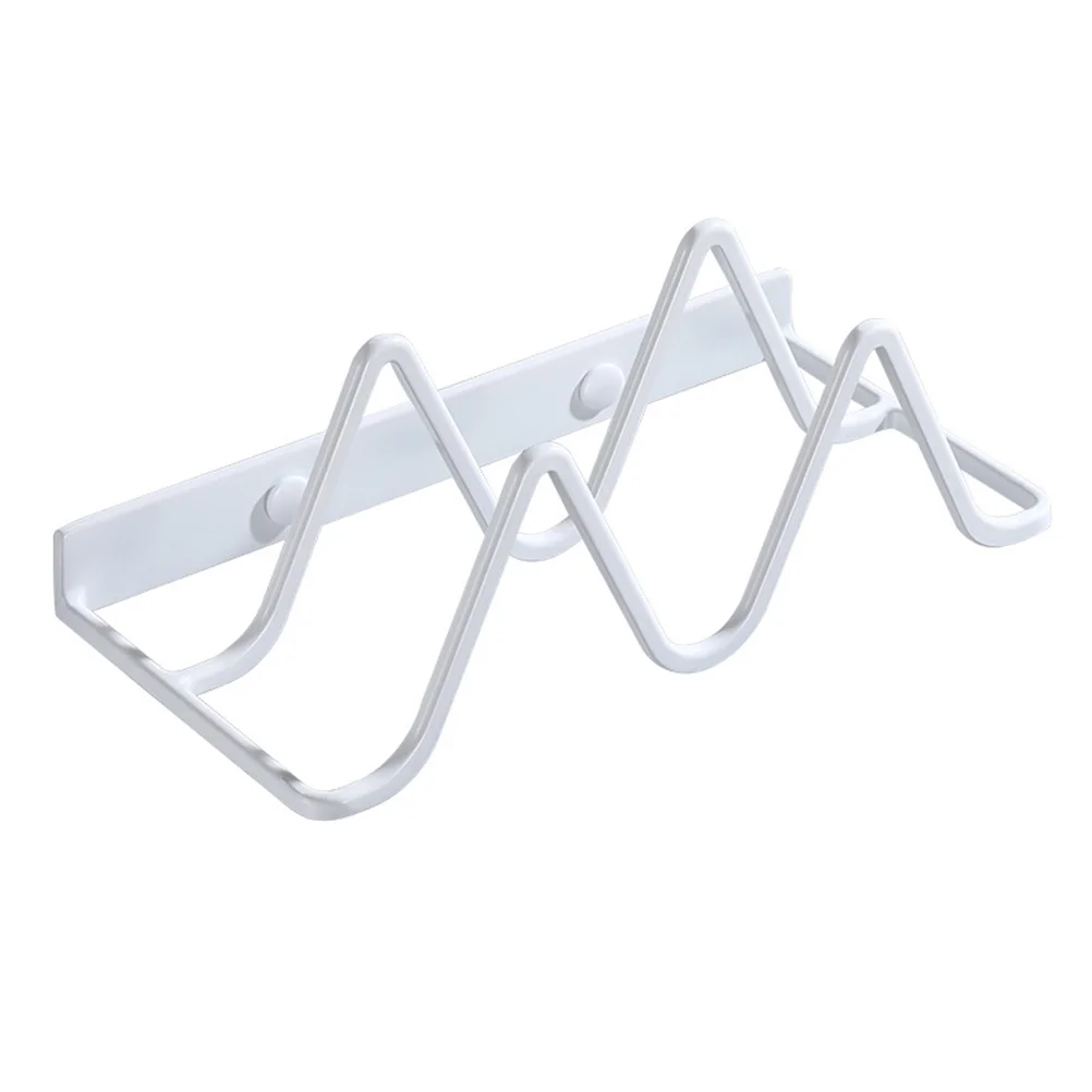 

Wall Mounted Slippers Rack Bathroom Indoor Holder Shoes Boot Dryer Hanger Shelves Storage Hangers Black