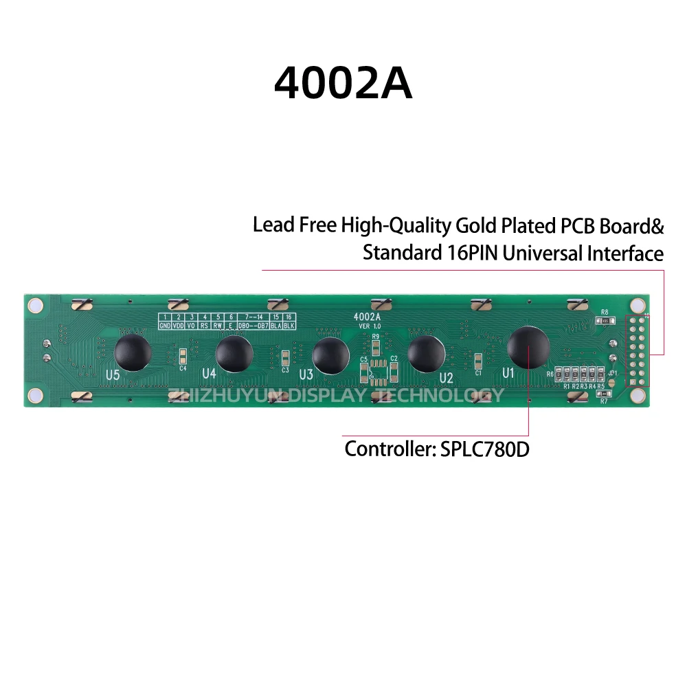 Стабильная поставка товаров LCD4002A LCM Экран Синяя мембранный контроллер Splc780D