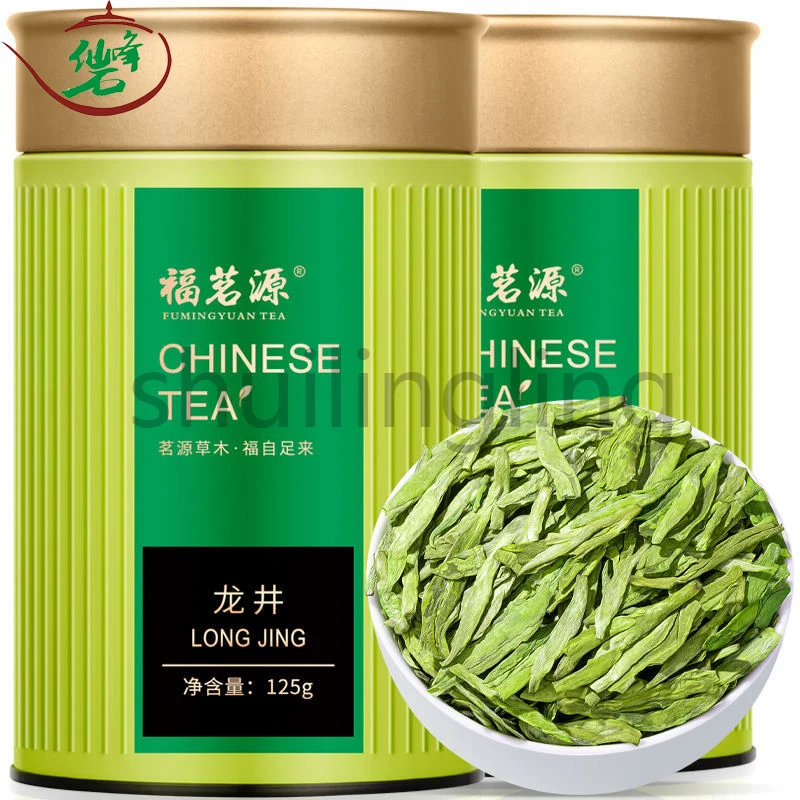 

Tea Longjing Green Tea 2022 7A New Tea Authentic Longjing Luzhou Flavor Gift Box 125g Non Tea Set