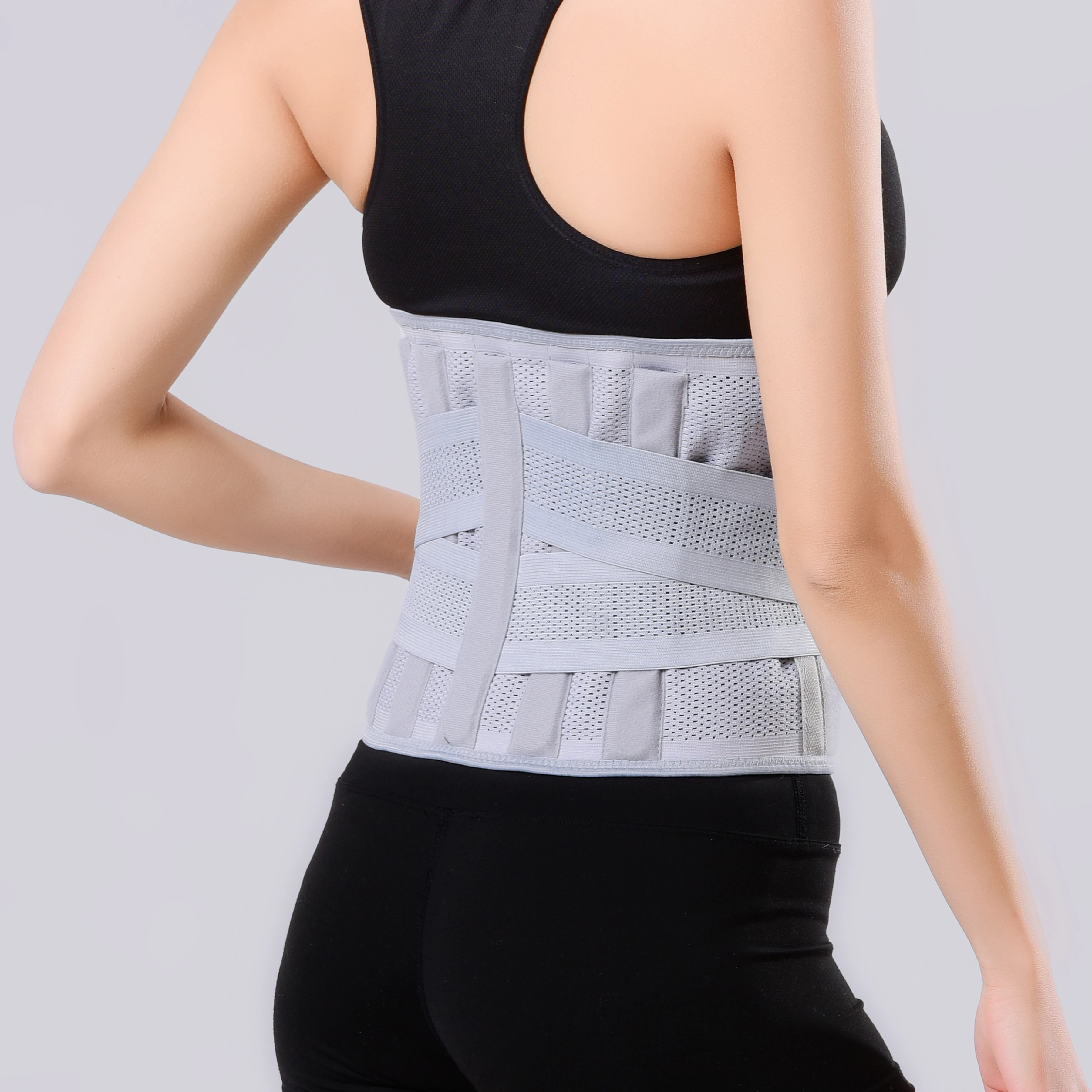 Регулируемый поясничный поддерживающий пояс для контроля сжатия позвоночника