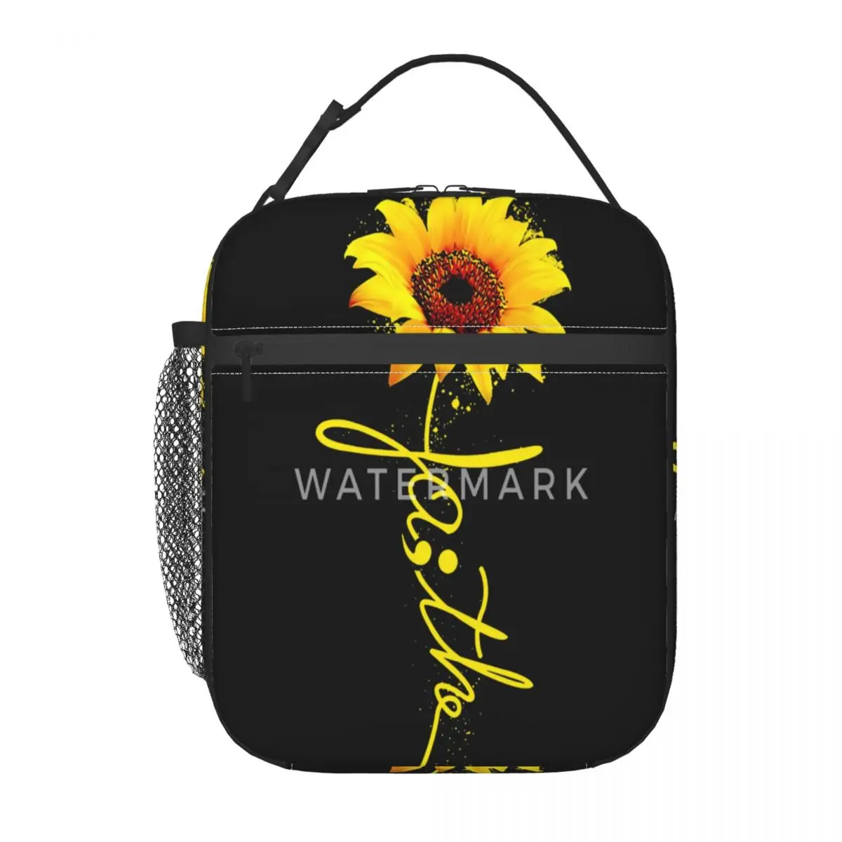

Изолированная сумка для обеда Sunflower Faith, персонализированная портативная ежедневная изолированная сумка для обеда
