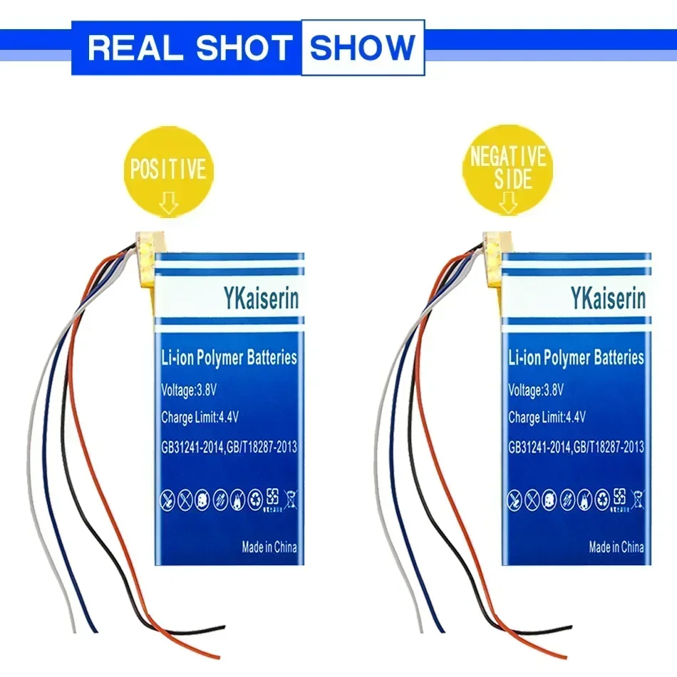Сменный аккумулятор YKaiserin 1300 мАч для Microsoft X 814399 -001 Цифровые батареи Zune 2 80 ГБ 120 4G 8G