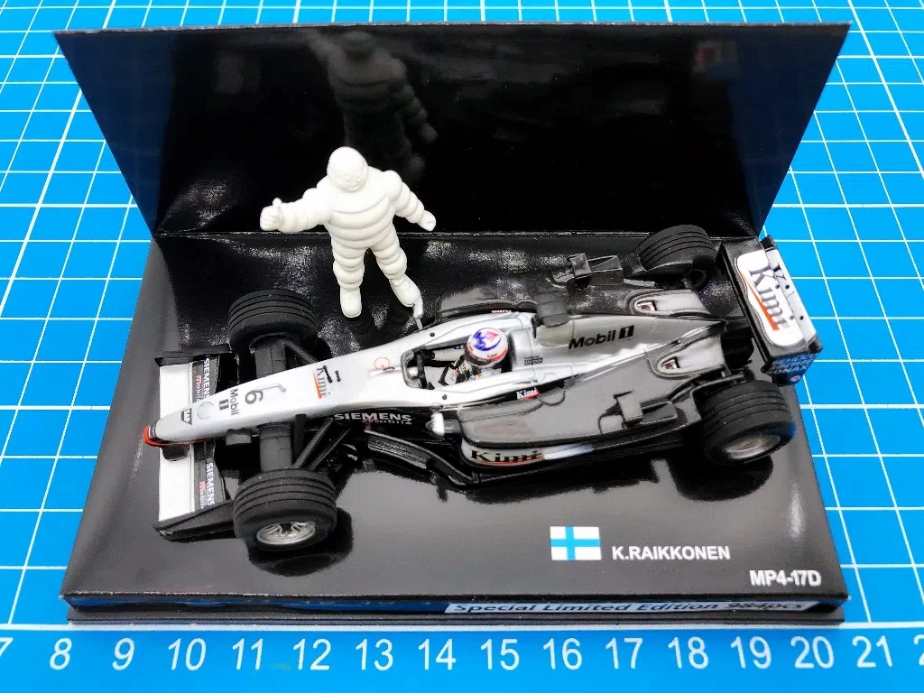 Minichamps 1:43 F1 2003 MP4-17D Raikkonen моделирование ограниченная серия смола металл