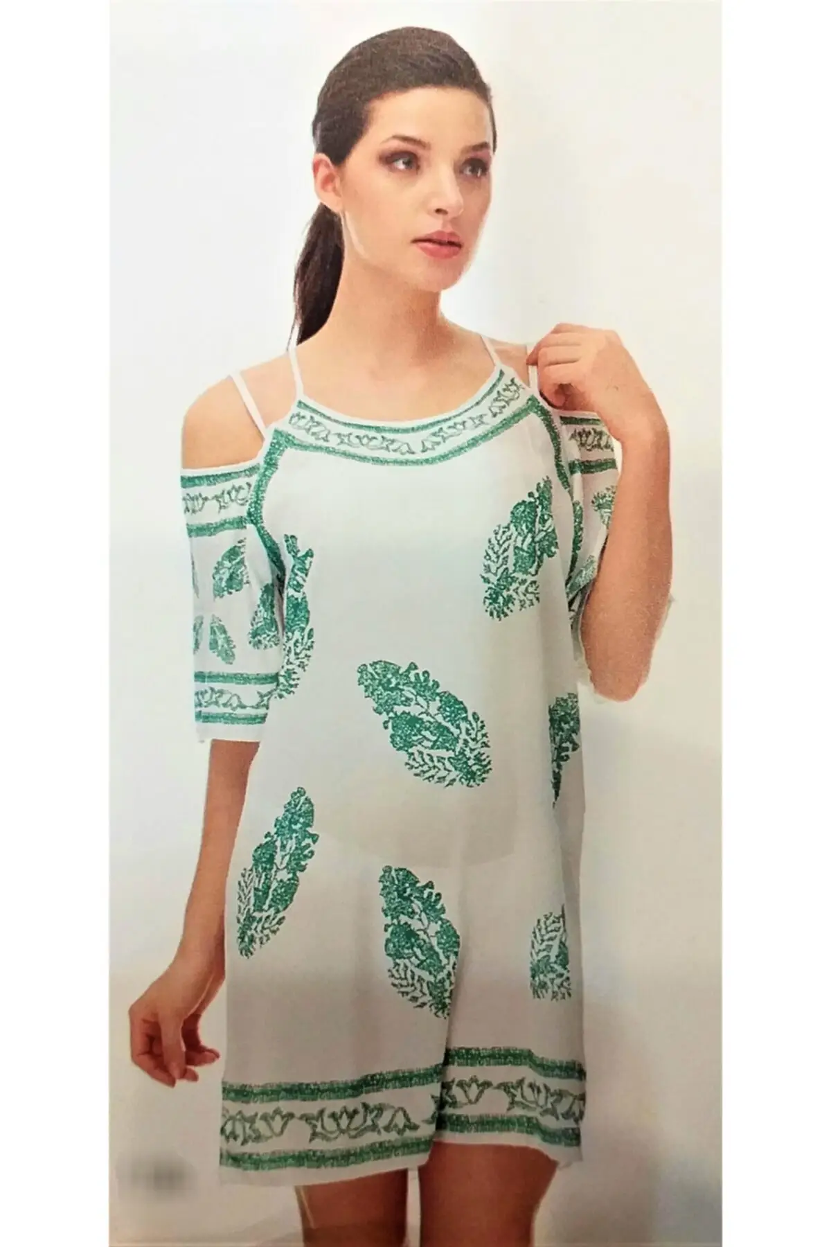 

Women's Pareo Tunic Swimwear Cover Up Dress Sexy Tunic Suit Beachwear Female Beach Bikini Cover Loose Mini Dress