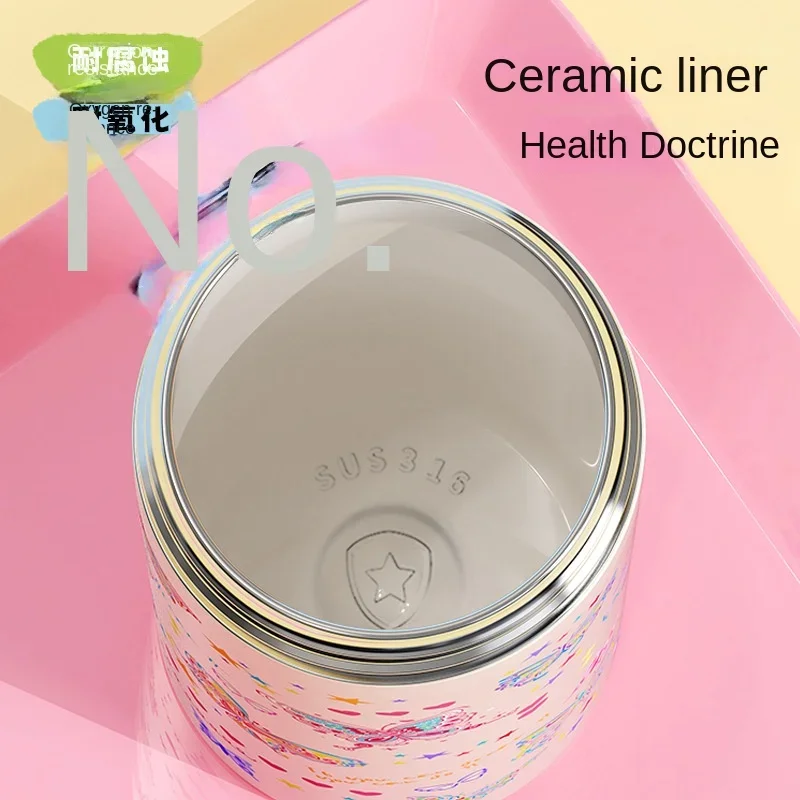 Кофейная чашка-бабочка термос из нержавеющей стали с керамическим вкладышем