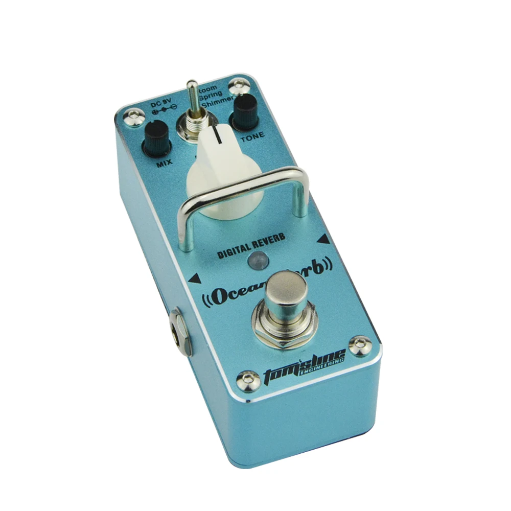 Aroma AOV-3 Ocean Verb Digital Reverb Педаль эффектов для электрогитары Мини-одиночный эффект True