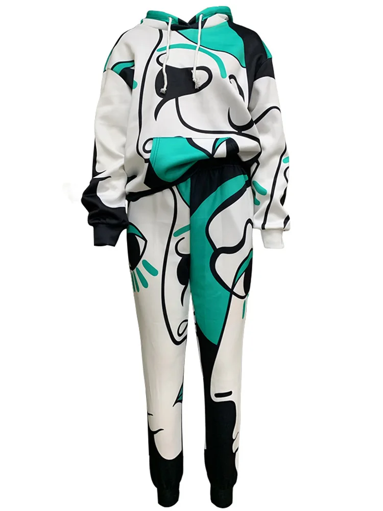 Модный наряд с капюшоном и длинным рукавом женские элегантные подходящие