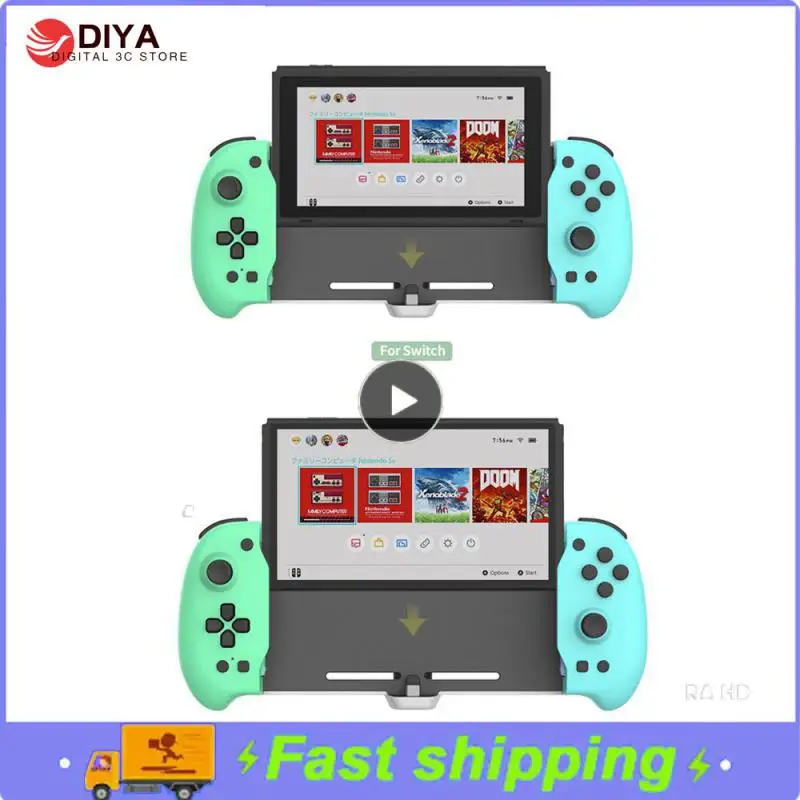 

Easy To Install Dual Vibration Gamepad Grip In-line For Switch Oled Six Axis Plug-and-play Gamepad For Switch Oled