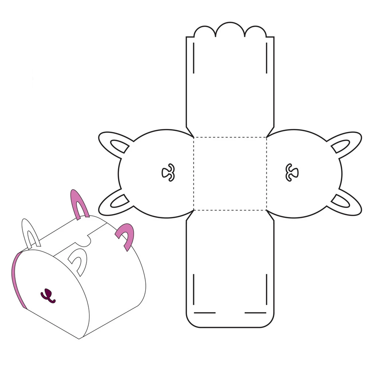 

Bear Gift Box Metal Craft Dies Cutting for Diy Scrapbooking Paper Stencils New Embossing Dies 2022