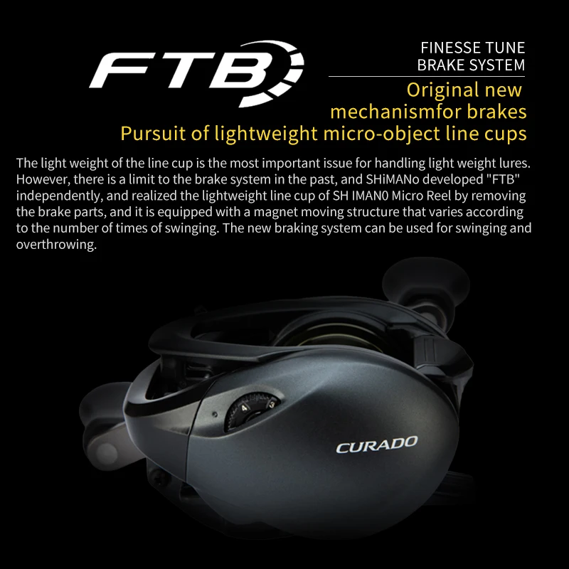 SHIMANO CURADO BFS Рыболовные катушки для приманки с мелкой шпулей микроводы капельный