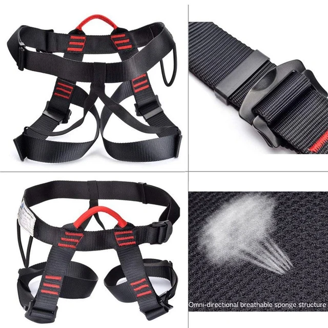 Anti-Fall Safety Belt Adjustable Half-Body Harness for Outdoor Activities Climbing Mountain Work Altitude Climbing 5