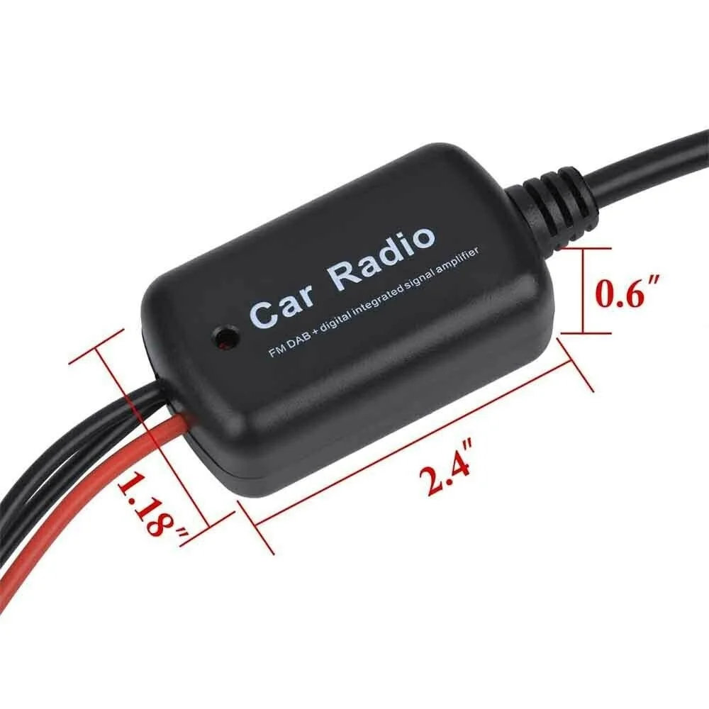 

60 шт. Универсальный 12 в автомобильный радиоприемник FM AM антенна усилитель сигнала 3 в 1 DAB AM FM Для морского автомобиля лодки RV автостайлинг