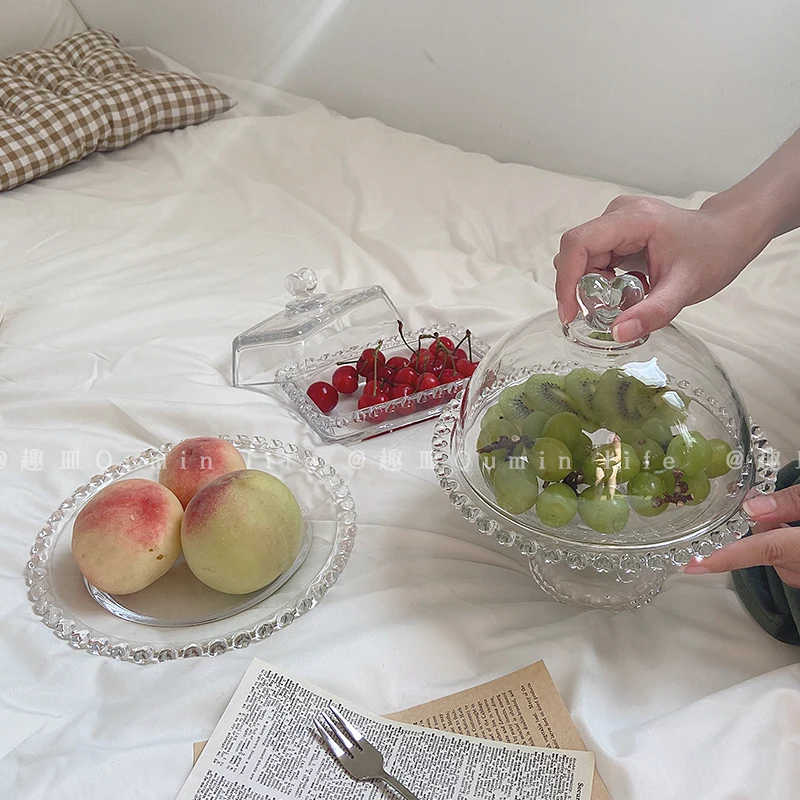 

GY INS French Fruit Tray Tea Tray Dessert Plate Salad Dish Candy Snack Dish