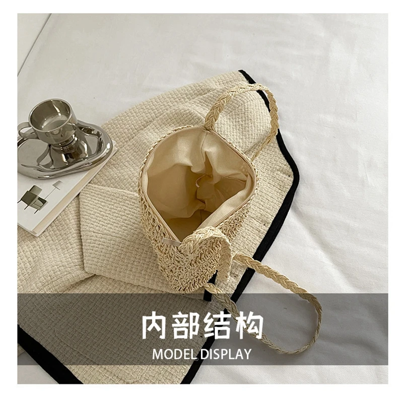 Fashion Woven Hollow Out Shoulder Bags casual Crochet Backpack Summer Beach Vacation Crossbody bag Ladies Messenger zipper Purse