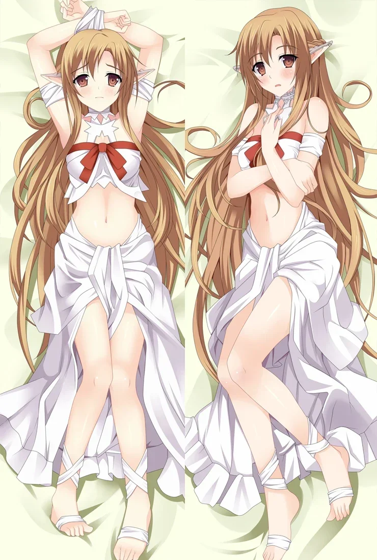 Искусство меча онлайн Yuuki Подушка Асуна чехол постельное белье аниме Kirito Dakimakura