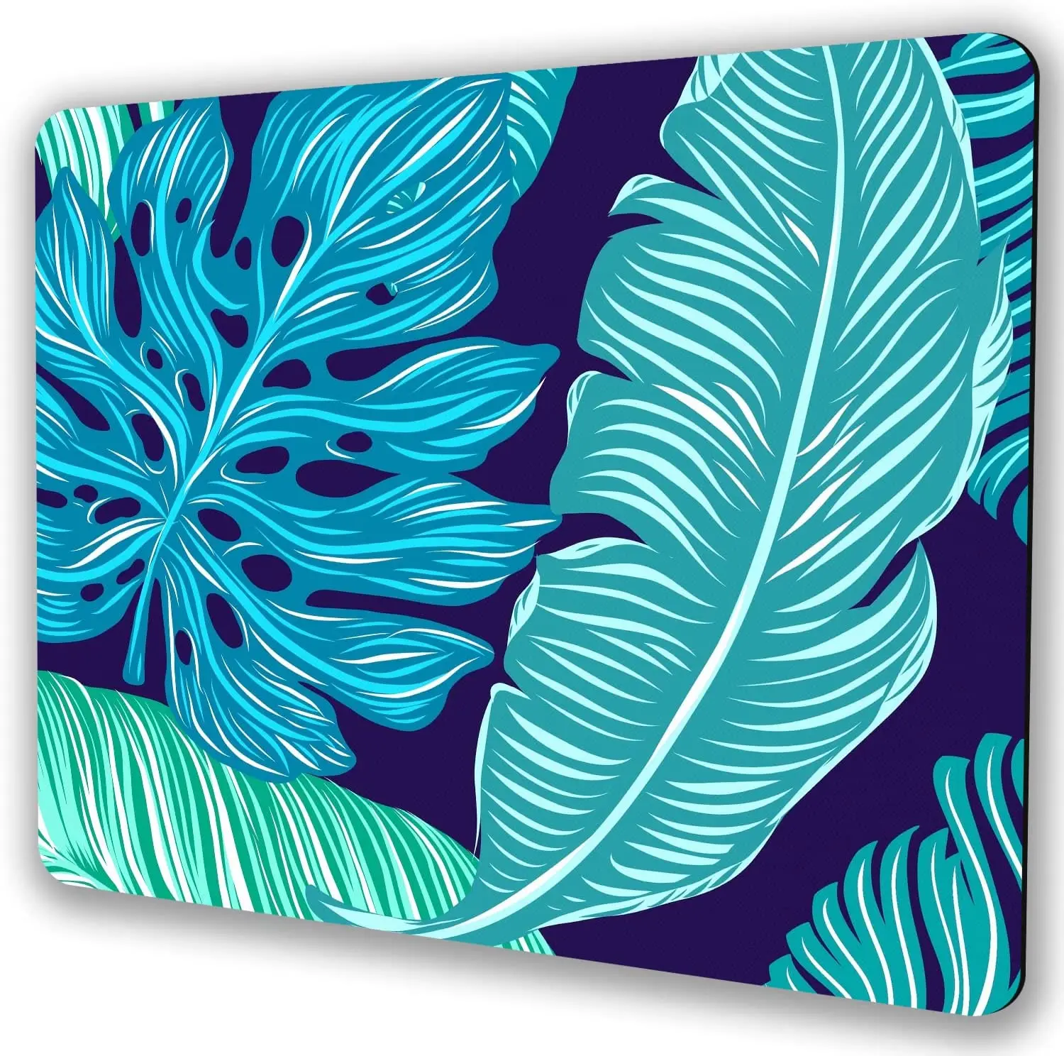 

Abstract Tropical Botanical Mousepad Computer Mouse Pad with Personalized Design Office Non-Slip Rubber Mouse Mat 9.5X7.9 Inch