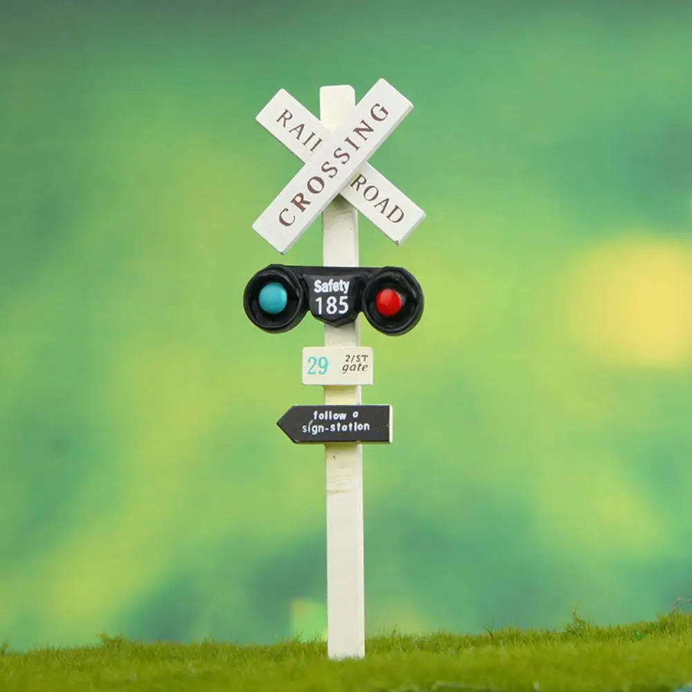 

Модель светофора креативный кукольный домик садовый сигнал стабильный стоячий миниатюрный уличный фонарь