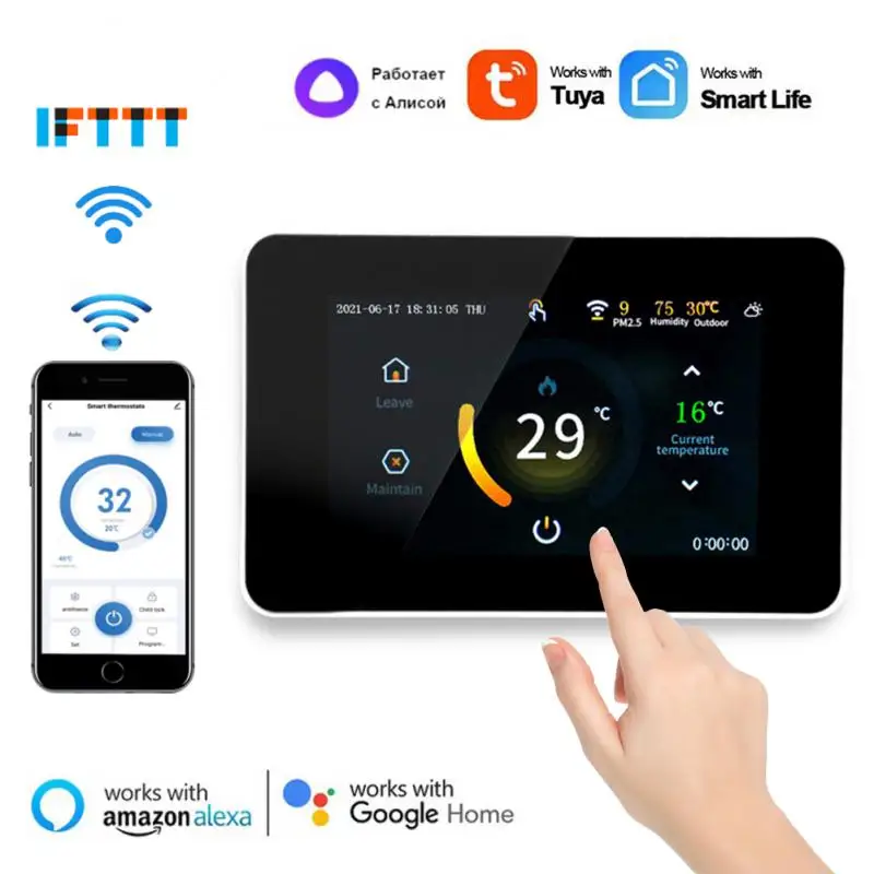 

Смарт-термостат Tuya с Wi-Fi для системы теплого пола