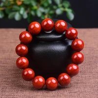 hot selling natural hand carve jade south red agate round beads bracelet fashion men women luck gifts amulet