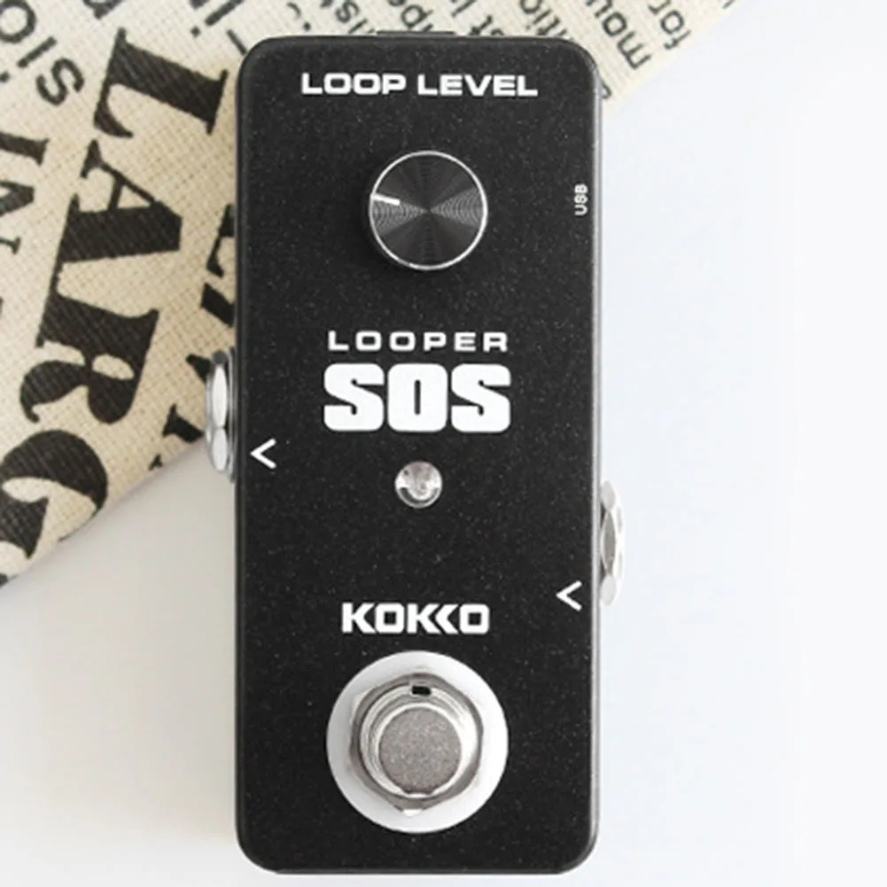 

KOKKO FLP-2 LOOP Looper гитарная педаль для создания эффектов, циклическая станция, записывающая портативная педаль, мини-гитара, блок звуковых эффек...
