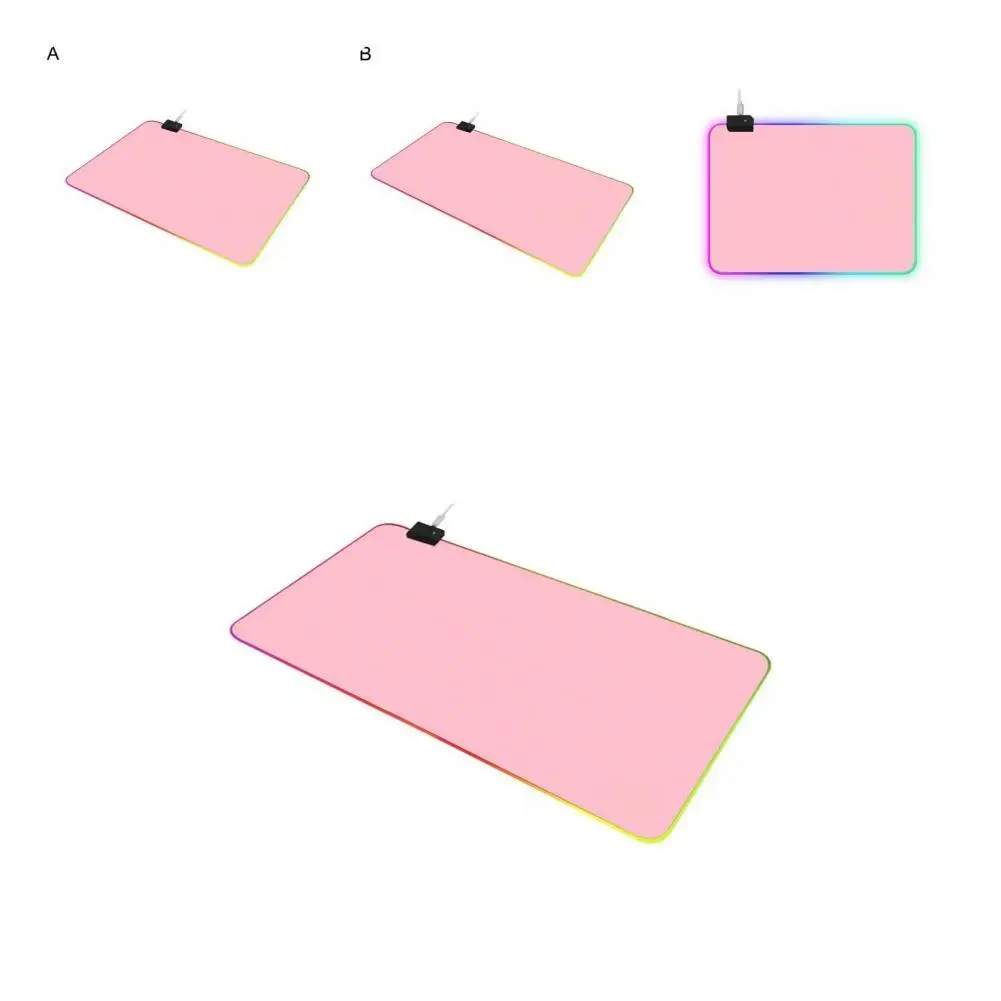 

LED Mousepad Simple Lightweight Plug Play Luminous Computer Keyboard Mouse Pad for PC LED Mouse Pad LED Mouse Mat