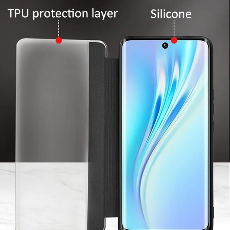 Фото Чехол для Honor Win 5G с прозрачным окном, флип-чехол из искусственной кожи для Honor Win RT, чехол для телефона HonorWin Fundas №5