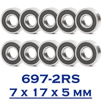 697 2rs bearing 10 pcs 7175 mm miniature 697rs ball bearings 6197rs z2v1 697 2rs