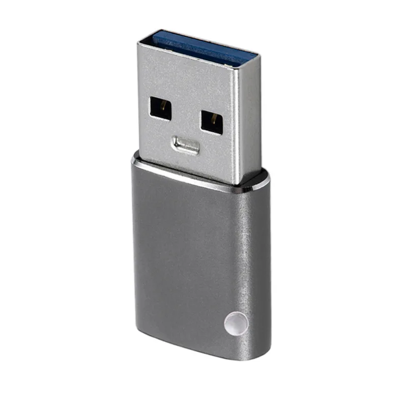

1PCS Lot Type C Female To USB3.0 Male Connector Type-c Adapter Lanyard Keychain Aluminum Shell USB Adapter