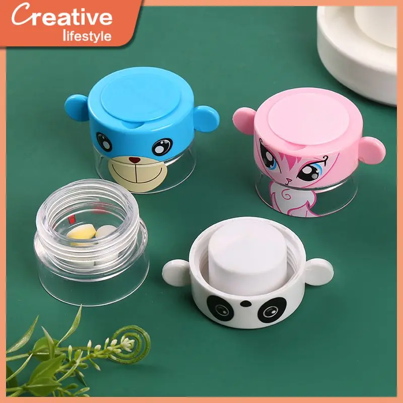 

Portable Plastic pill Crusher Cartoon Medicine Cutter Convenient Quick Grinding Medicine Splitter Medicine Pill Pulverizer