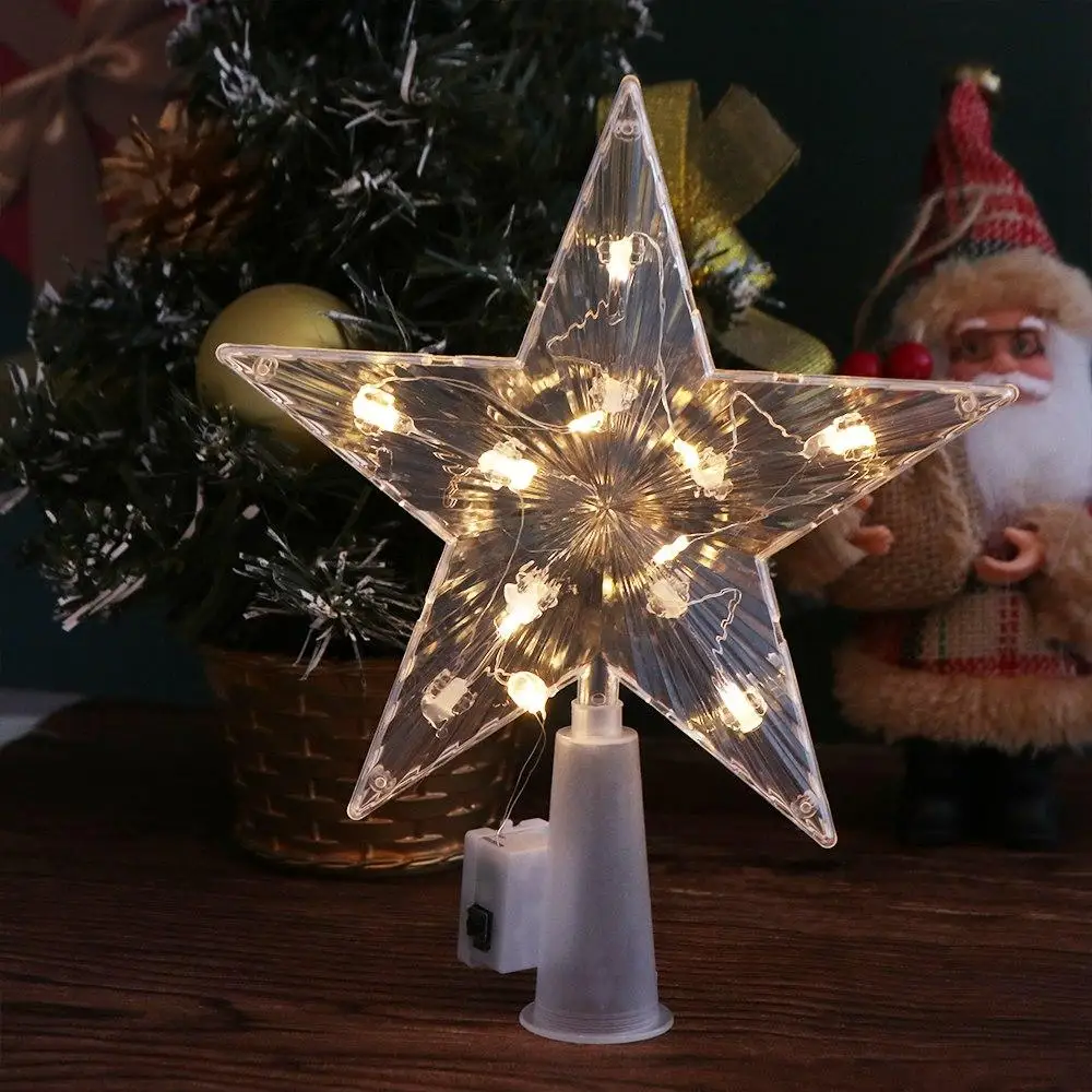 Navidad светящаяся рождественская елка сияющая пятиконечная звезда светодиодные