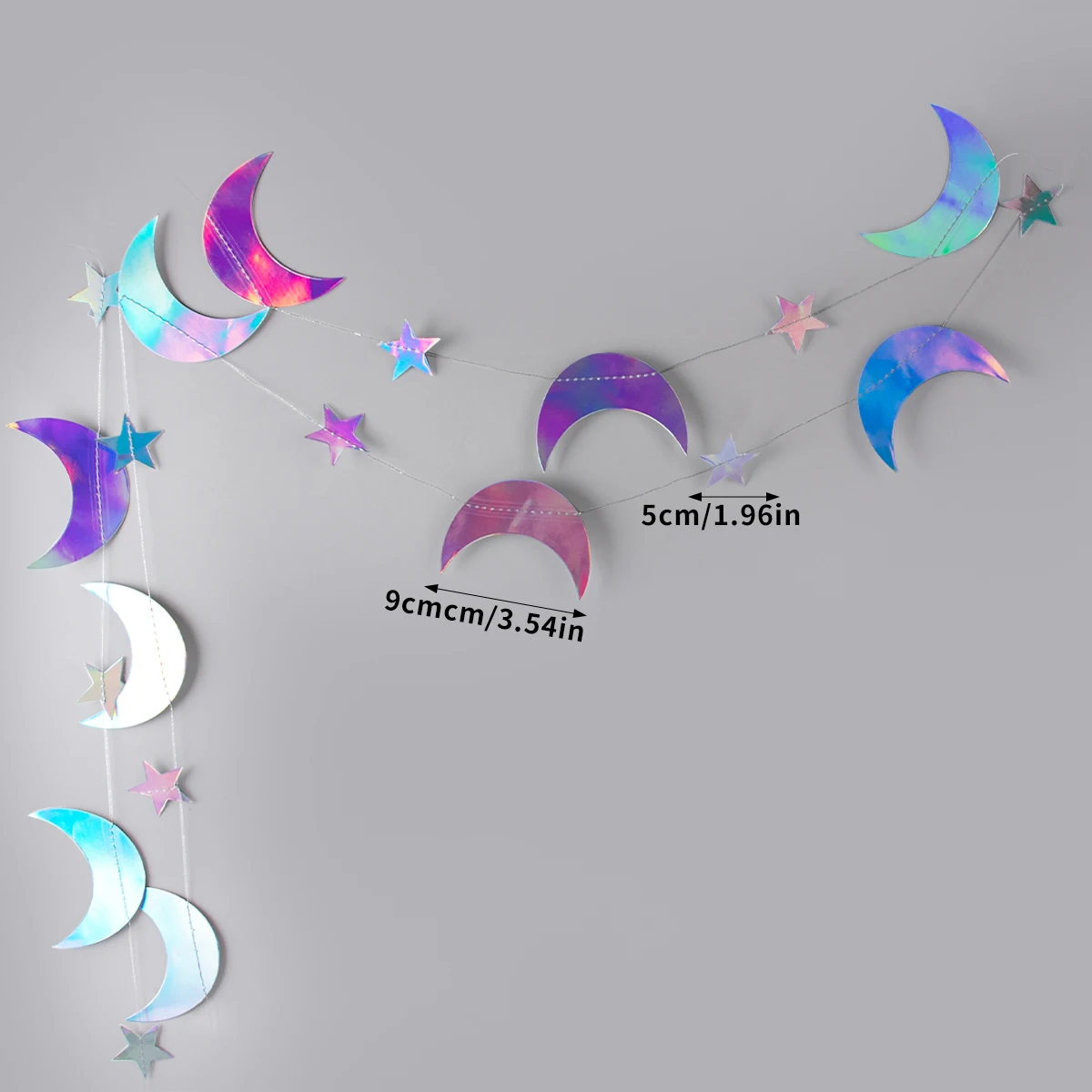 

Лазерная серебряная гирлянда Луна и звезды WEIGAO