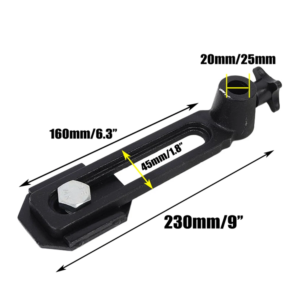 

High Quality Tool Holder Base Tool Rest Base 20mm/25mm Cast Iron Lathe Tool Base Turning Holder Stand Woodworking DIY