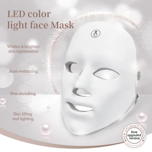 Led Face Masks Light Therapy 7 Color Photon Anti Aging Beauty Machine Light Therapy Skin Rejuvenatio