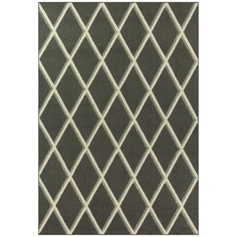 

Geometric High Low Pile Gray Area Rug, 5' x 7' Living room rug extra large Cat rug Carpet runner rug hallway long Area rugs bedr