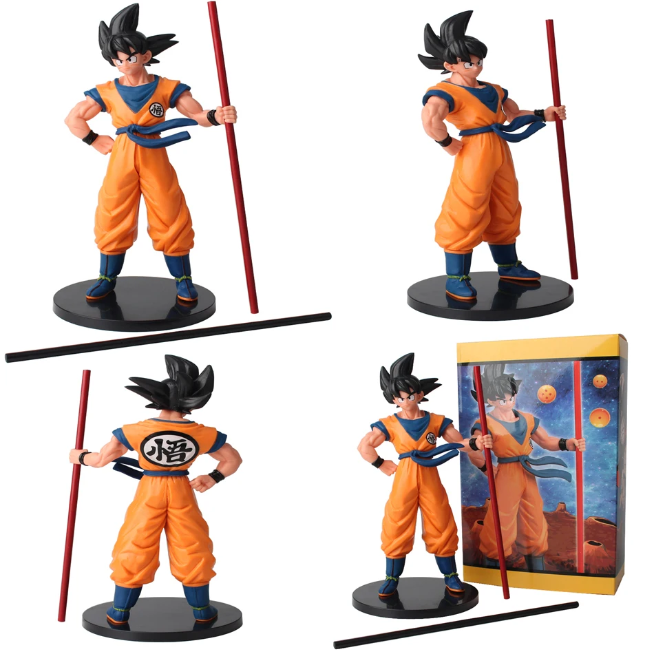 

22cm Son Goku Super Saiyan Figure Anime Dragon Ball Goku DBZ Action Figure Model Gifts Collectible Figurines for Kids