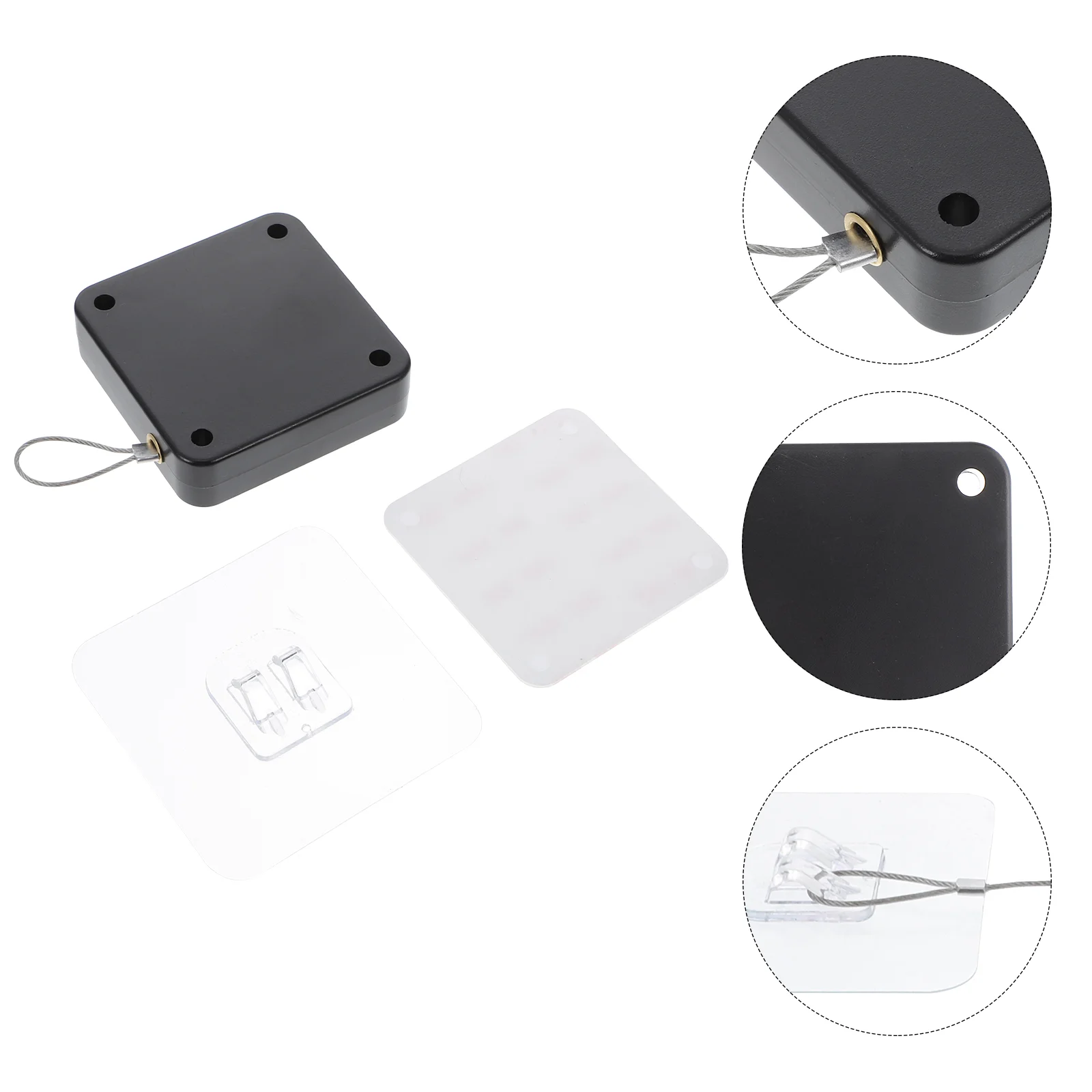 

Automatic Door Closer Home Black Hinges Self Closing Magnetic Screen String Residential Steel Wire Drawstring The Office
