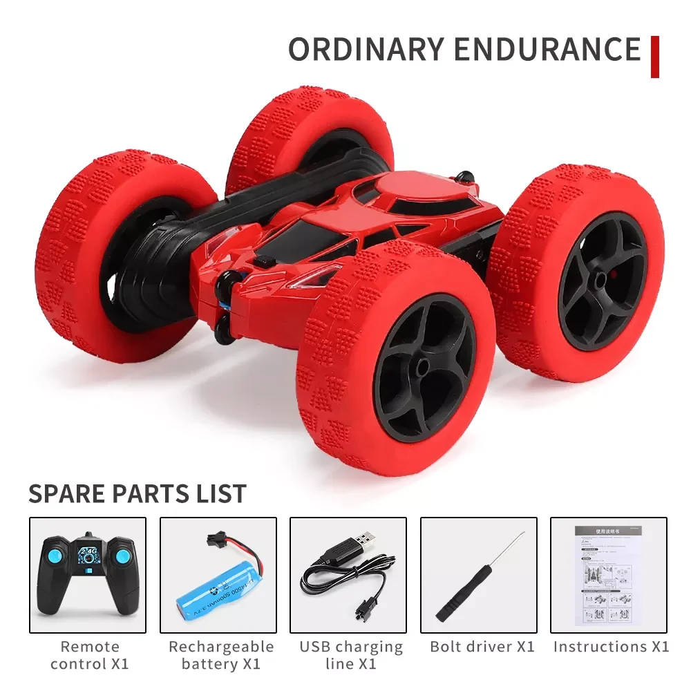 

NEW Remote Control Car Toy 4WD Stunt Double-sided Vehicle Toy Anti-falling Off-road Drift Car Toy