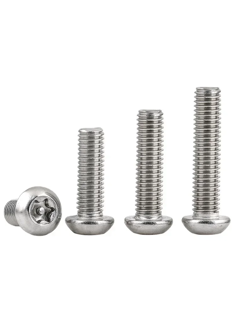 10pc 304 Stainless Steel Plum Anti-theft Screw Special with Column Anti-unloading Special-shaped Bolts M6 8-45mm 12mm 16mm