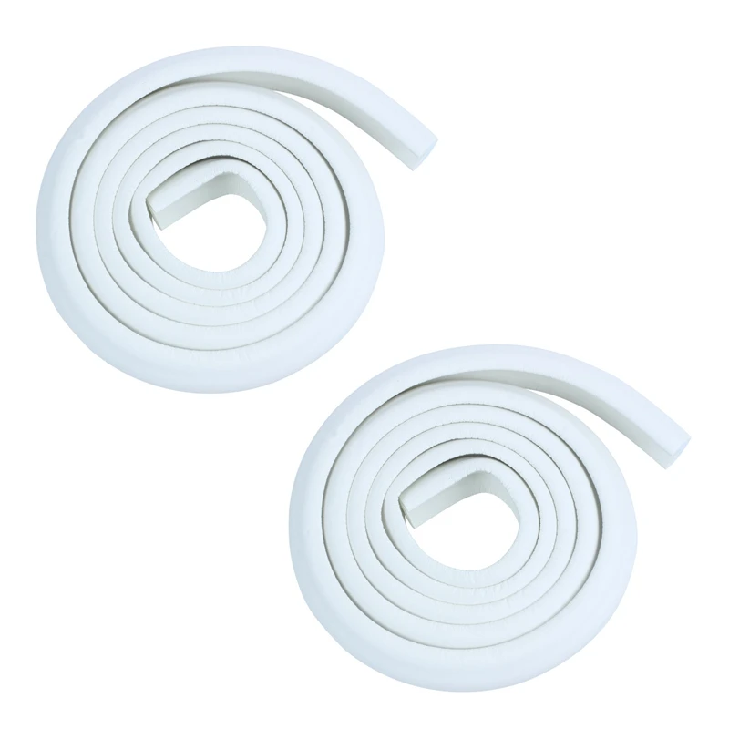 

2X 2M Children Protection Table Guard Strip Baby Safety Products Glass Edge Furniture Horror Crash Bar Foam (White)