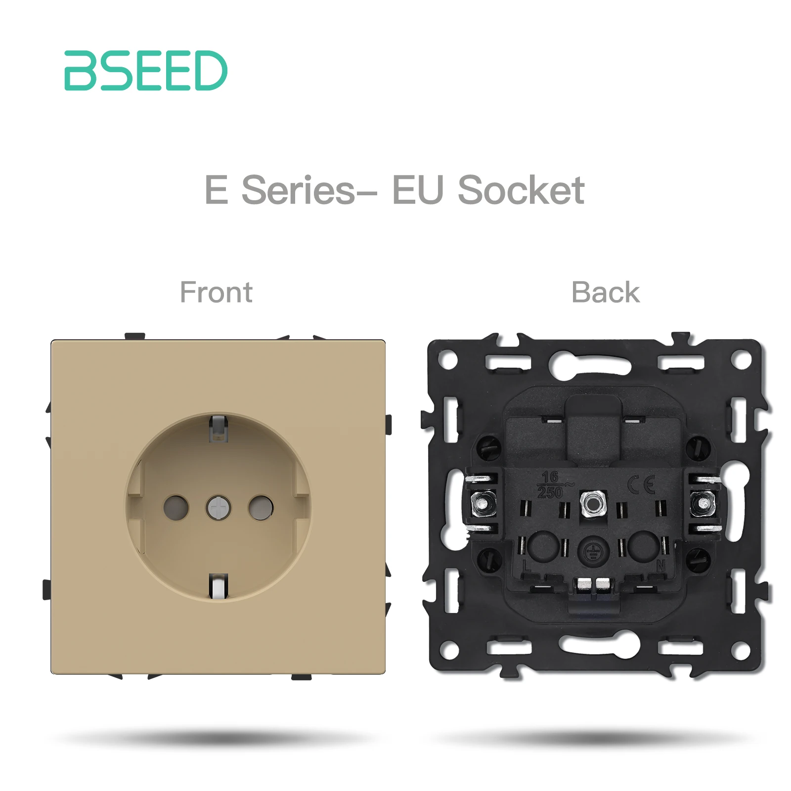 

Пластиковый выключатель света BSEED E серии 1/2Gang 1/2Way с разъемом USB Type-C