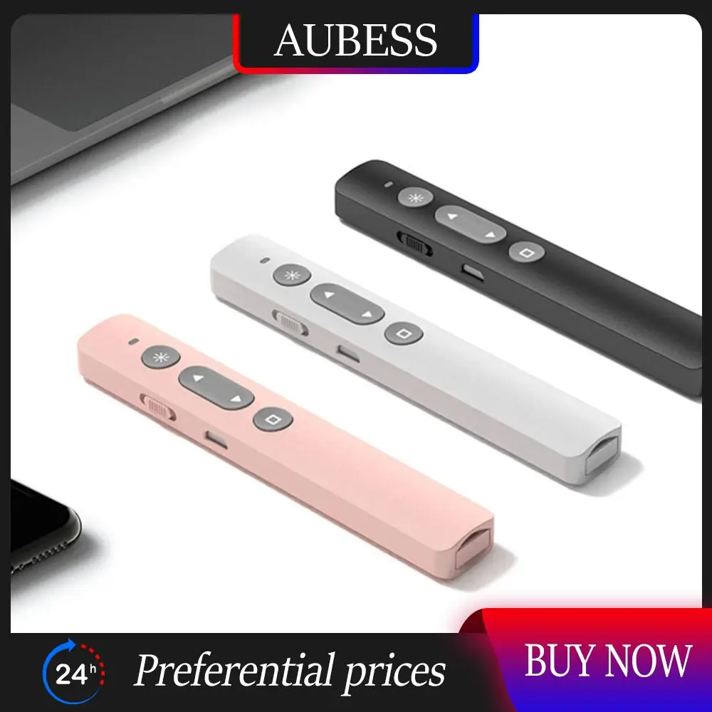 

Wireless Remote Control Low Battery Indicator 200mah Multimedia Remote Control Usb Rechargeable Bright Red Light Pointer