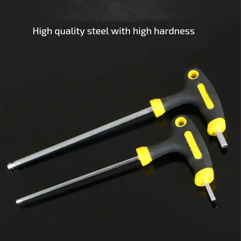 3-12mm Spanner High-carbon Steel Inner Hexagon Wrench T Handle Allen Hex Key Wrench Hand Tool Inner Hexagon Set Manual Wrench