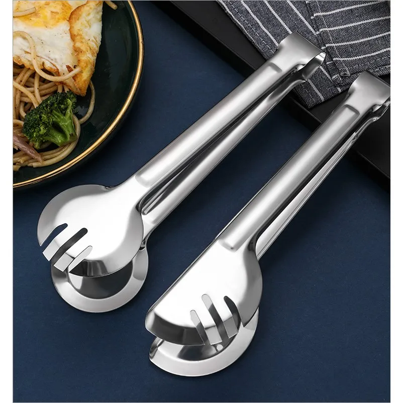 

Stainless Steel Catcher Non-slip Meat Salad Food Tweezers Bread Serving For Barbecue Kitchen Accessories Kitchen Utensils