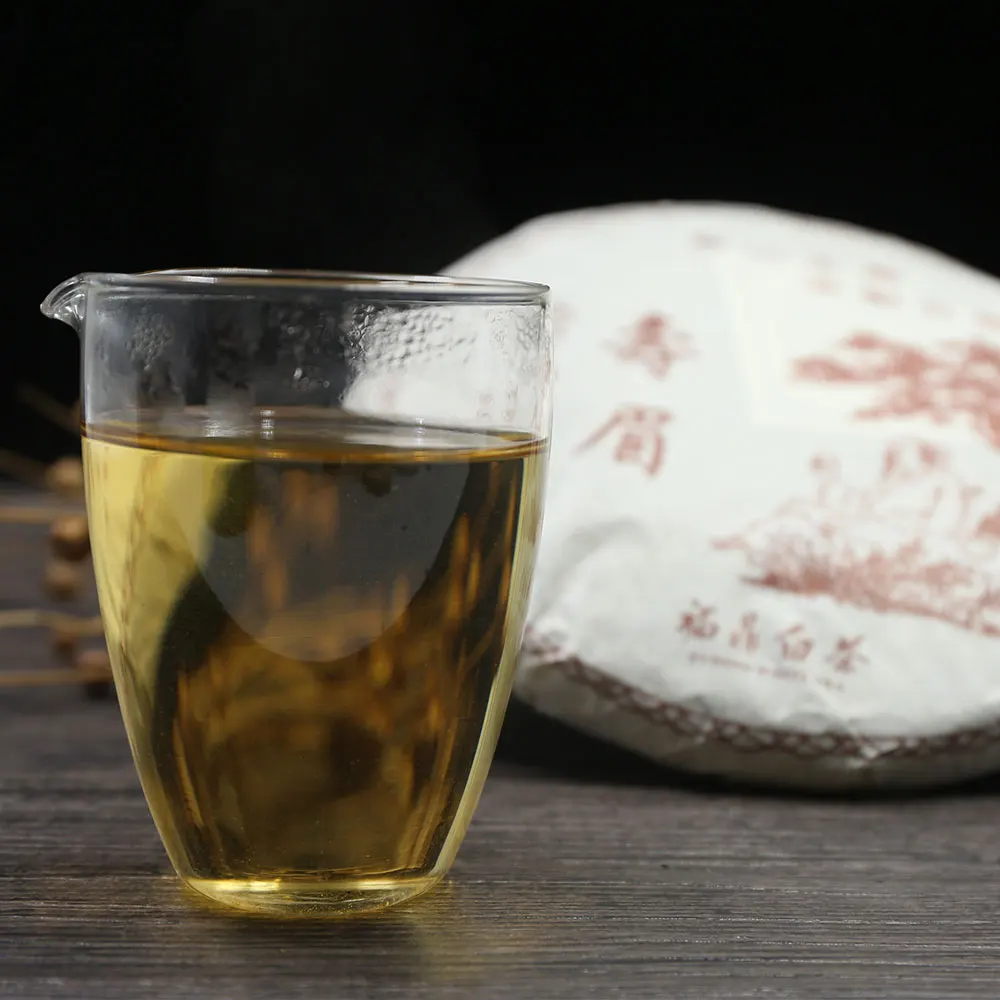 Fuding LaobaiCha чайный пирог 350gHigh ttain зеленый органический Лао Shoumei без чайника