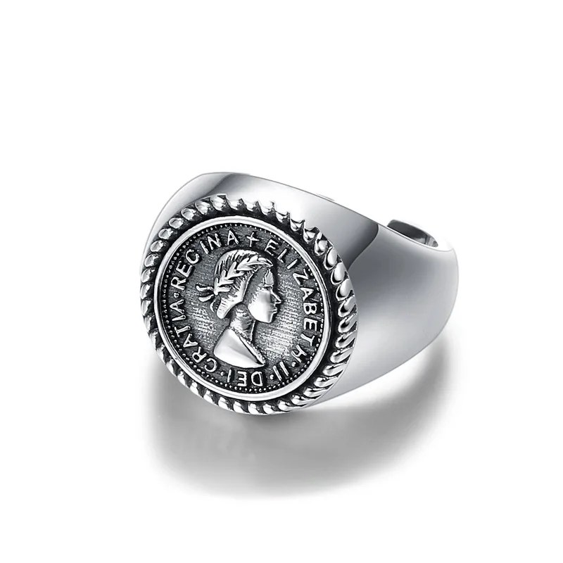 Женское кольцо из чистого серебра S925 с регулируемым отверстием для