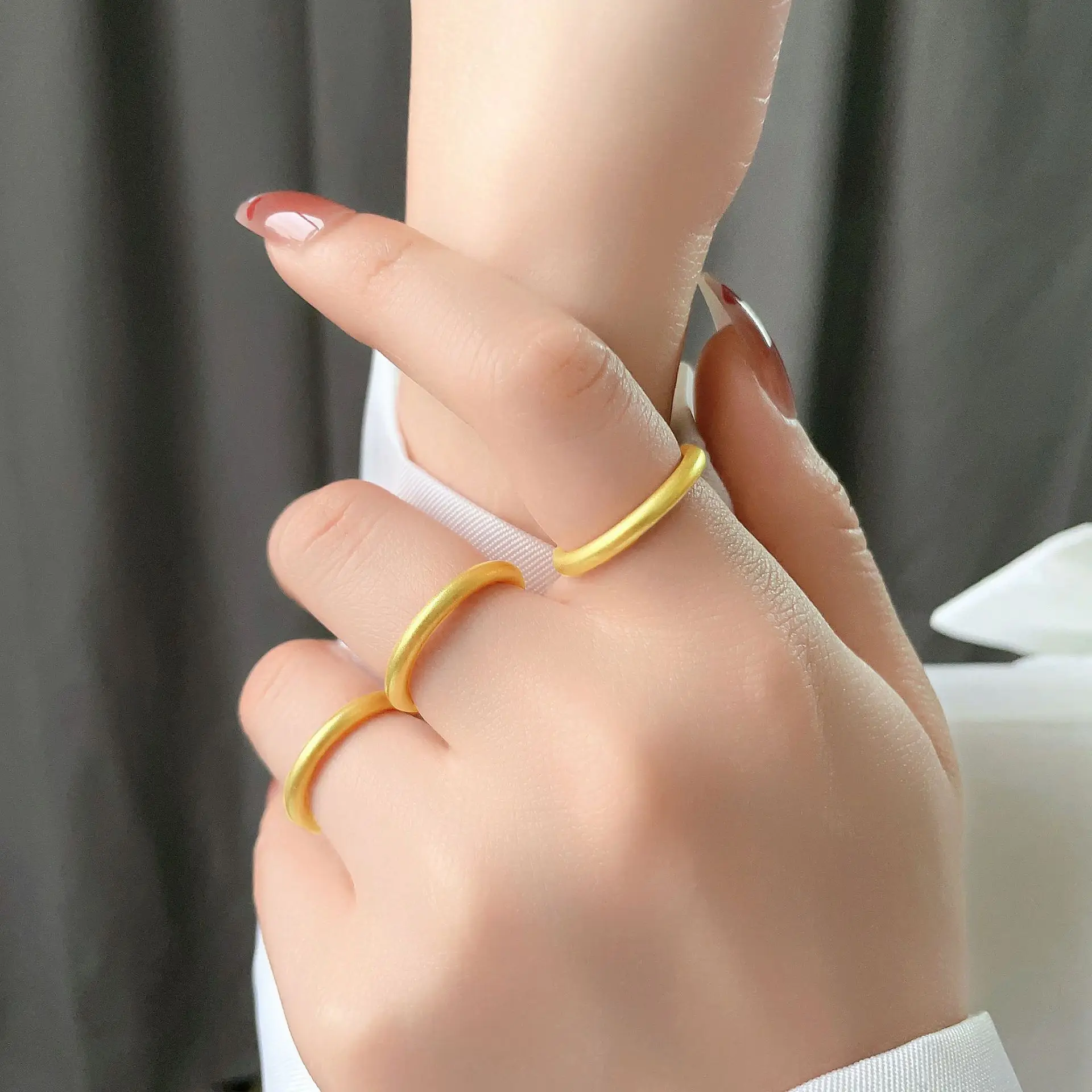 

2023 New Heritage Ring Titanium Steel Ring Women's 18k Gold Plated Ring