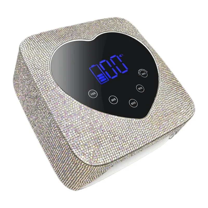 

Wireless Rechargeable Nail UV Lamp 72W Built-in Battery Nail Dryer For Manicure Heart Design Nail Lamp with LCD Touch Screen